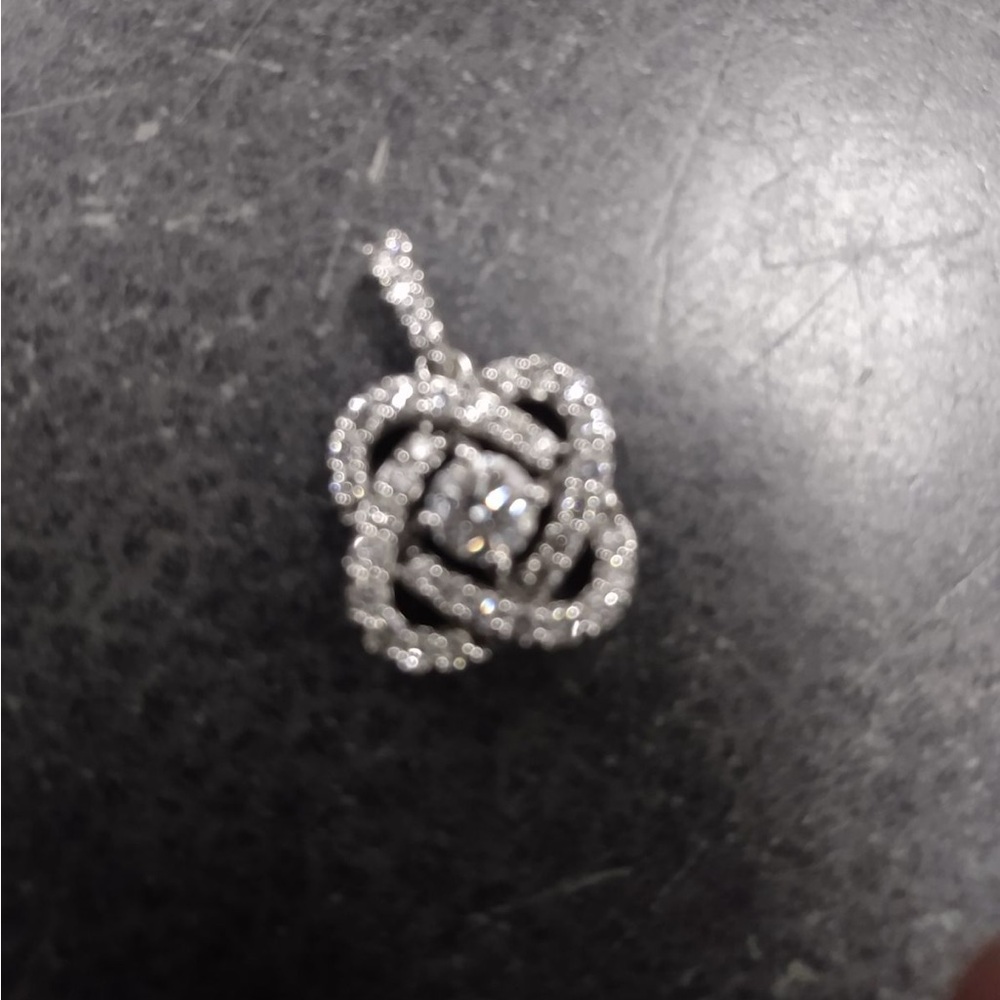 Center of Me Diamond Necklace 1 ct tw 14K White Gold 18"